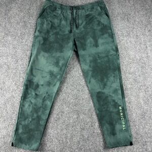 Municipal Pants Mens XL Green Sport Utility Gear Joggers Athletic Tapered Leg